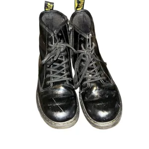 dr martens Delaney girls black boots youth size 3 1460 J