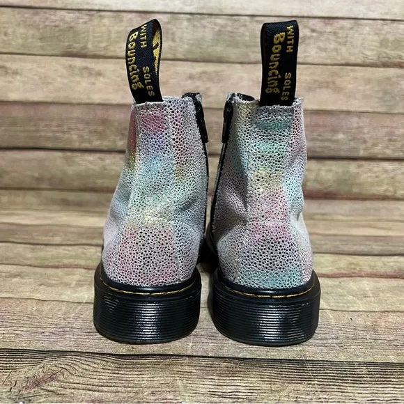Dr. martens Grey Glitter Lace up Boots