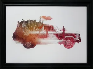 Drive Me Back Home No. 2: Framed with Glass