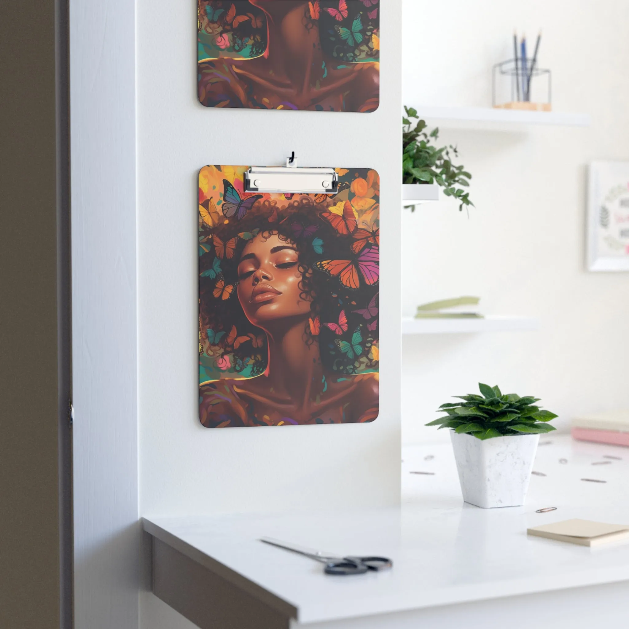 Ethereal Essence: The Butterfly Woman's Keepsake Clipboard