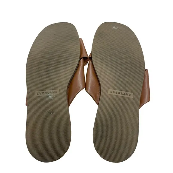 Everlane Sienna Brown Leather Day Crossover Sandal in Size 9