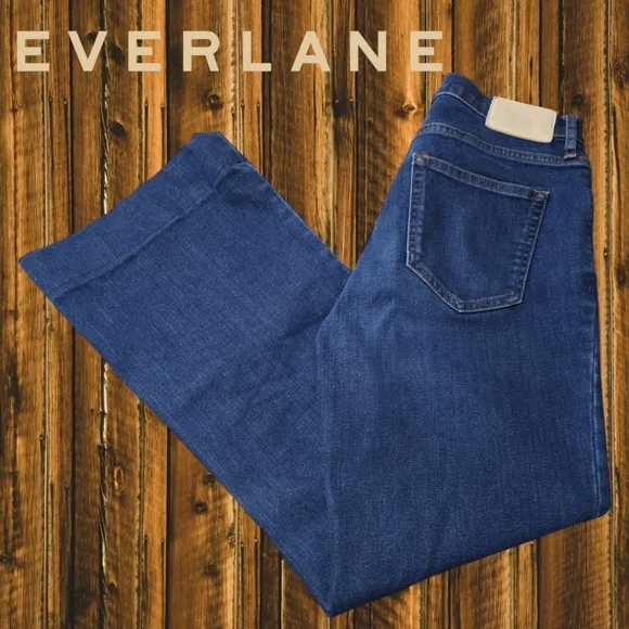 Everlane Women's Modern Flare Denim Jean Dark Wash 26 *Hemmed 26&quot; Inseam