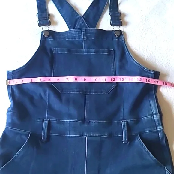 Express Jeans Overalls Size 12. Dark Wash. Flare Vintage 2015. Like New.