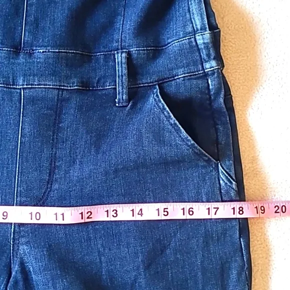 Express Jeans Overalls Size 12. Dark Wash. Flare Vintage 2015. Like New.