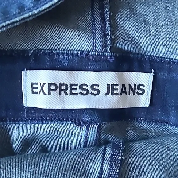 Express Jeans Overalls Size 12. Dark Wash. Flare Vintage 2015. Like New.