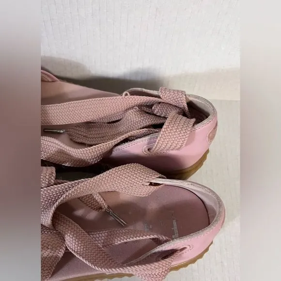 Fenty PUMA by Rihanna Bow Creeper platform Sandal pink size 9