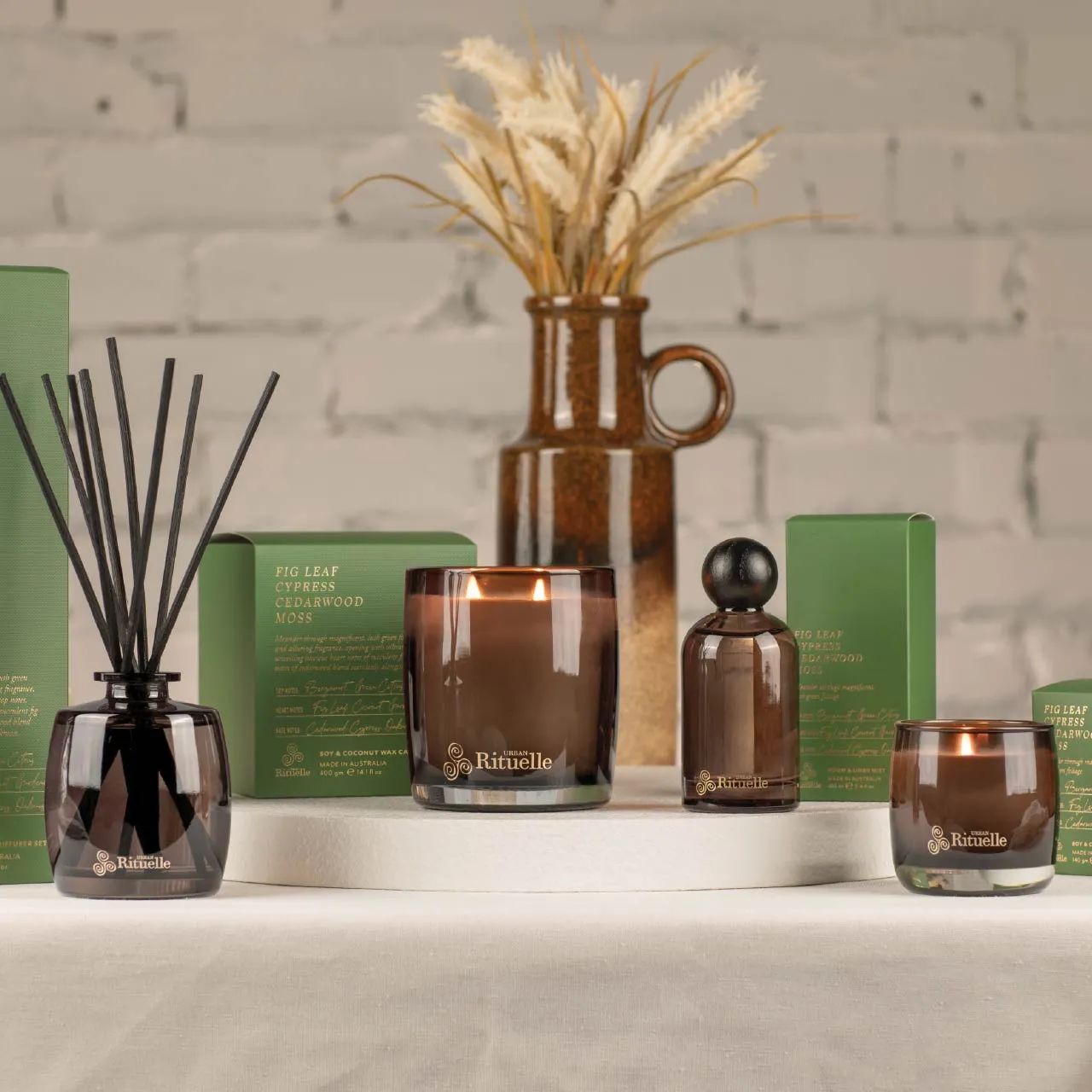 Fig Leaf, Cypress, Cedarwood, Moss Fragrance Diffuser Set | 220ml