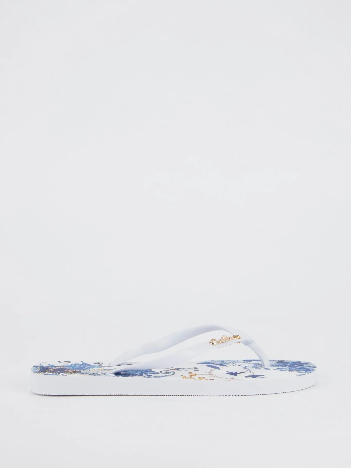 Floral Print Flip Flops
