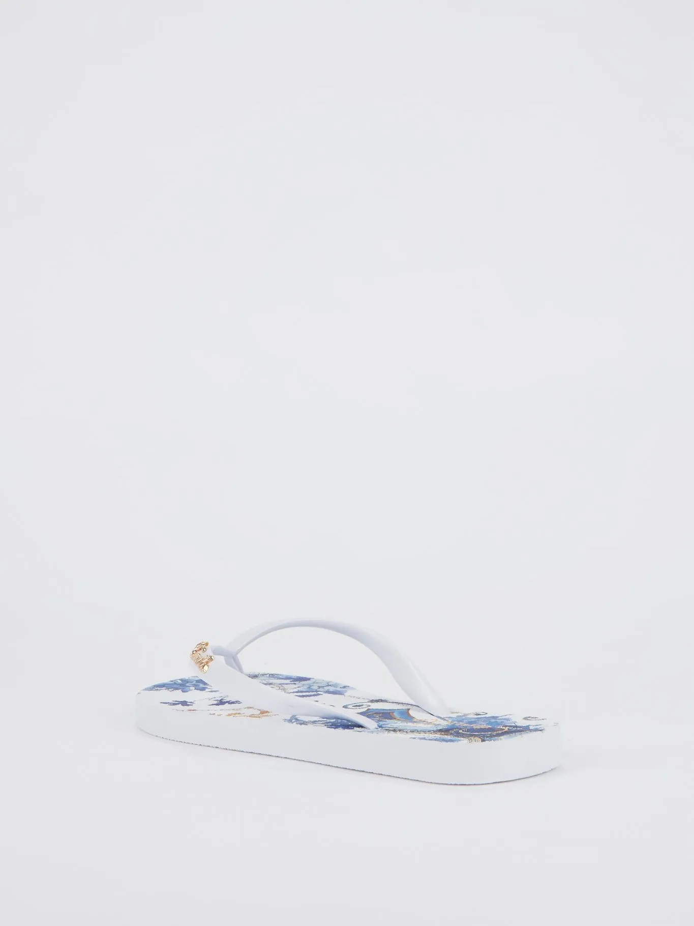 Floral Print Flip Flops
