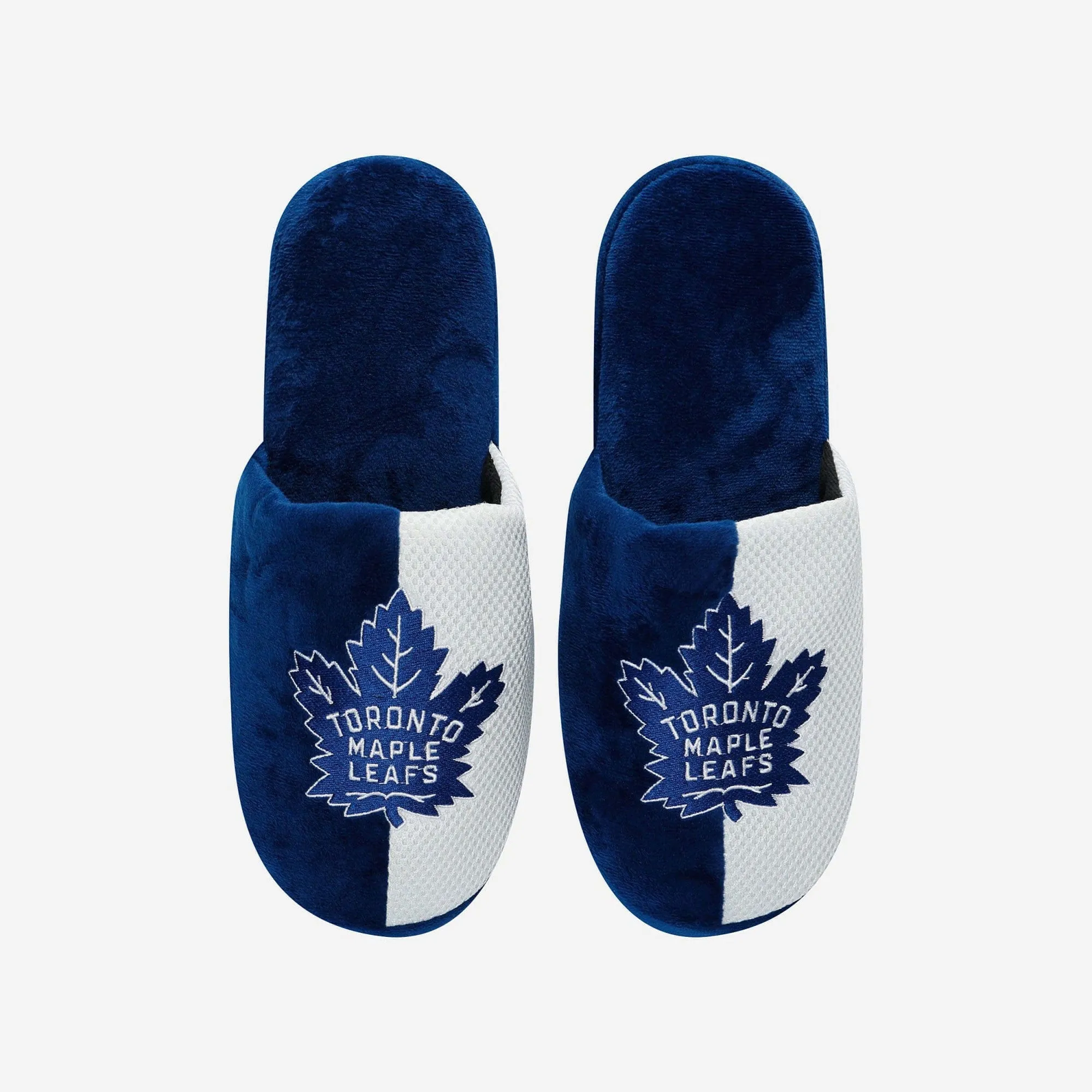 FOCO Toronto Maple Leafs - NHL - Mens Team Stripe Slipper - Navy/White