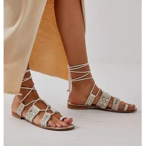 Free People Mantra Mirror Sandals / Natural