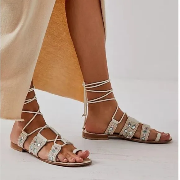 Free People Mantra Mirror Sandals / Natural