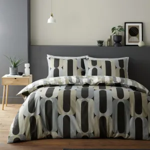 Fusion Orea Duvet Cover Set - Charcoal