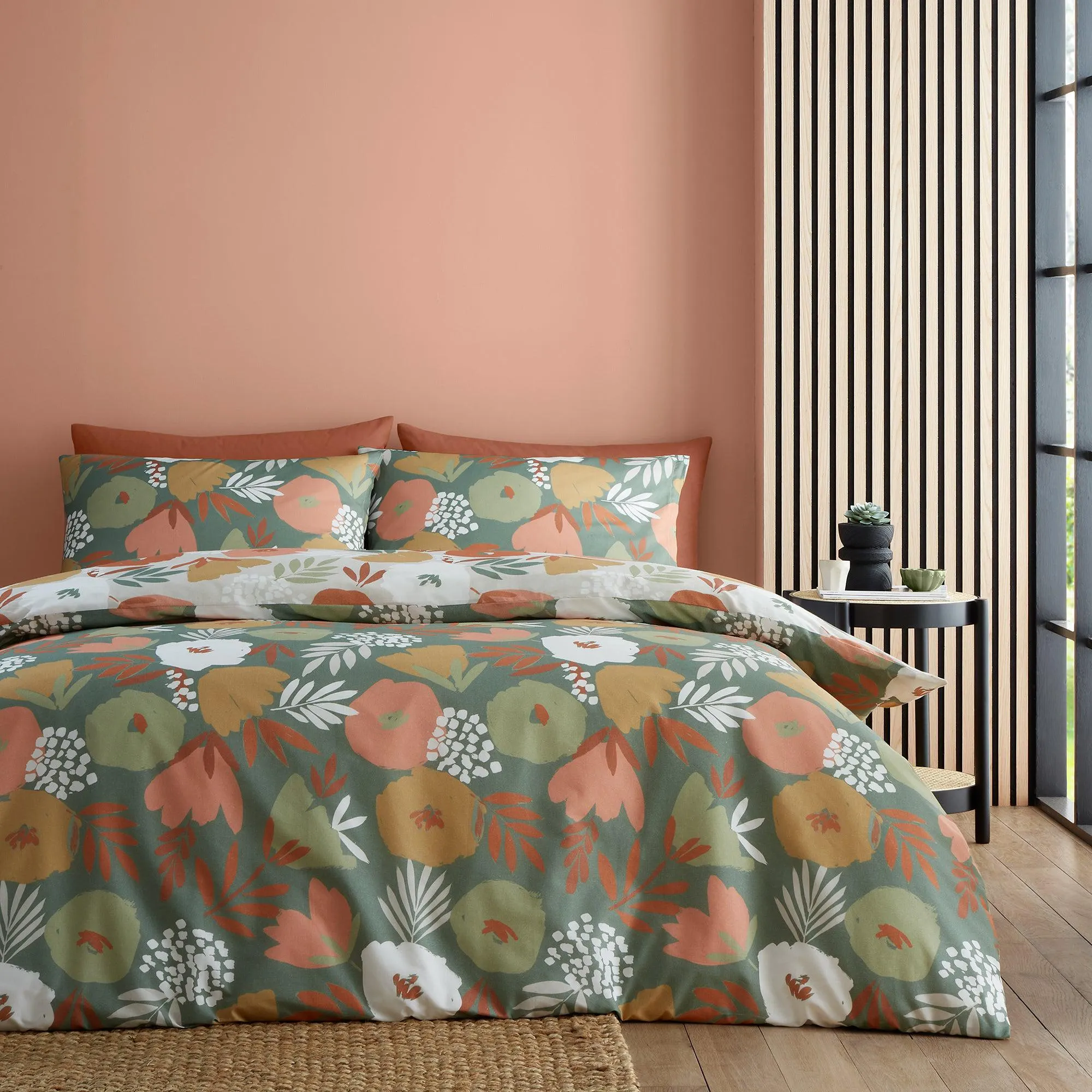 Fusion Yasmin Duvet Cover Set - Green