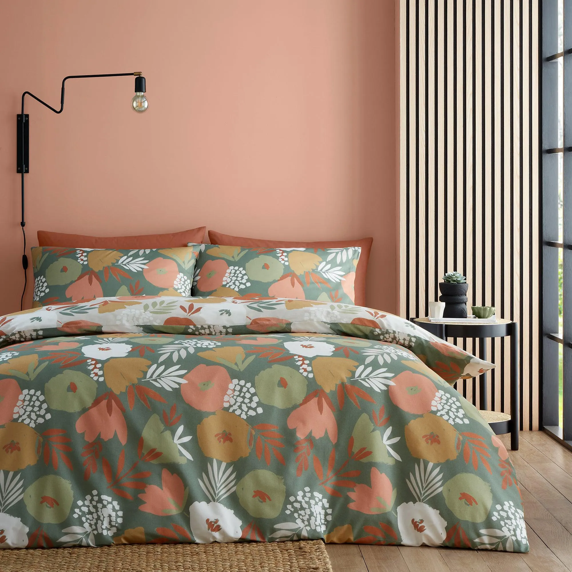 Fusion Yasmin Duvet Cover Set - Green