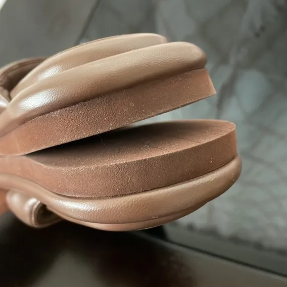 Gia Borghini Leather Thong Flip Flops