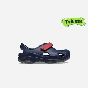 Giày Sandals Trẻ Em Crocs Toddler All-Terrain Fisherman - Đen
