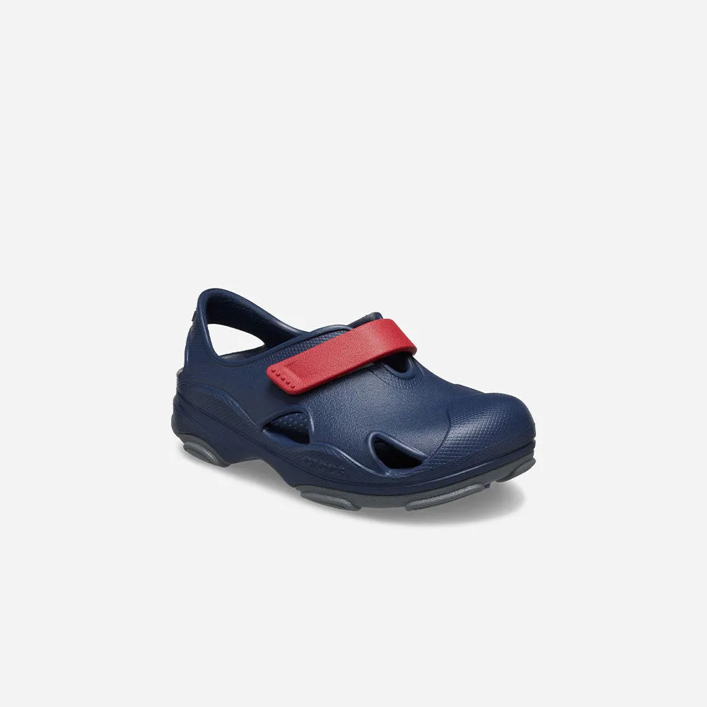 Giày Sandals Trẻ Em Crocs Toddler All-Terrain Fisherman - Đen