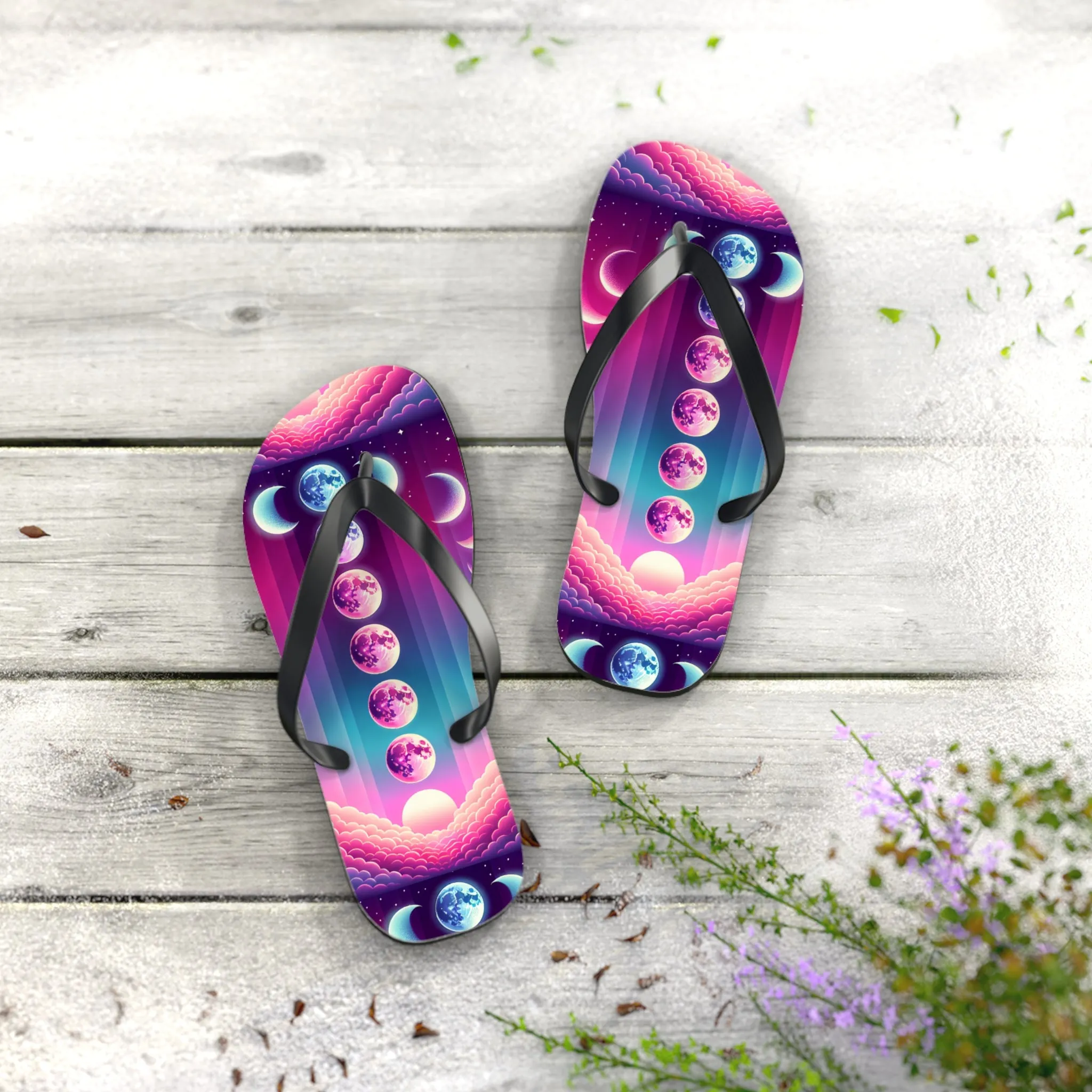 Goddess Moon Flip Flops
