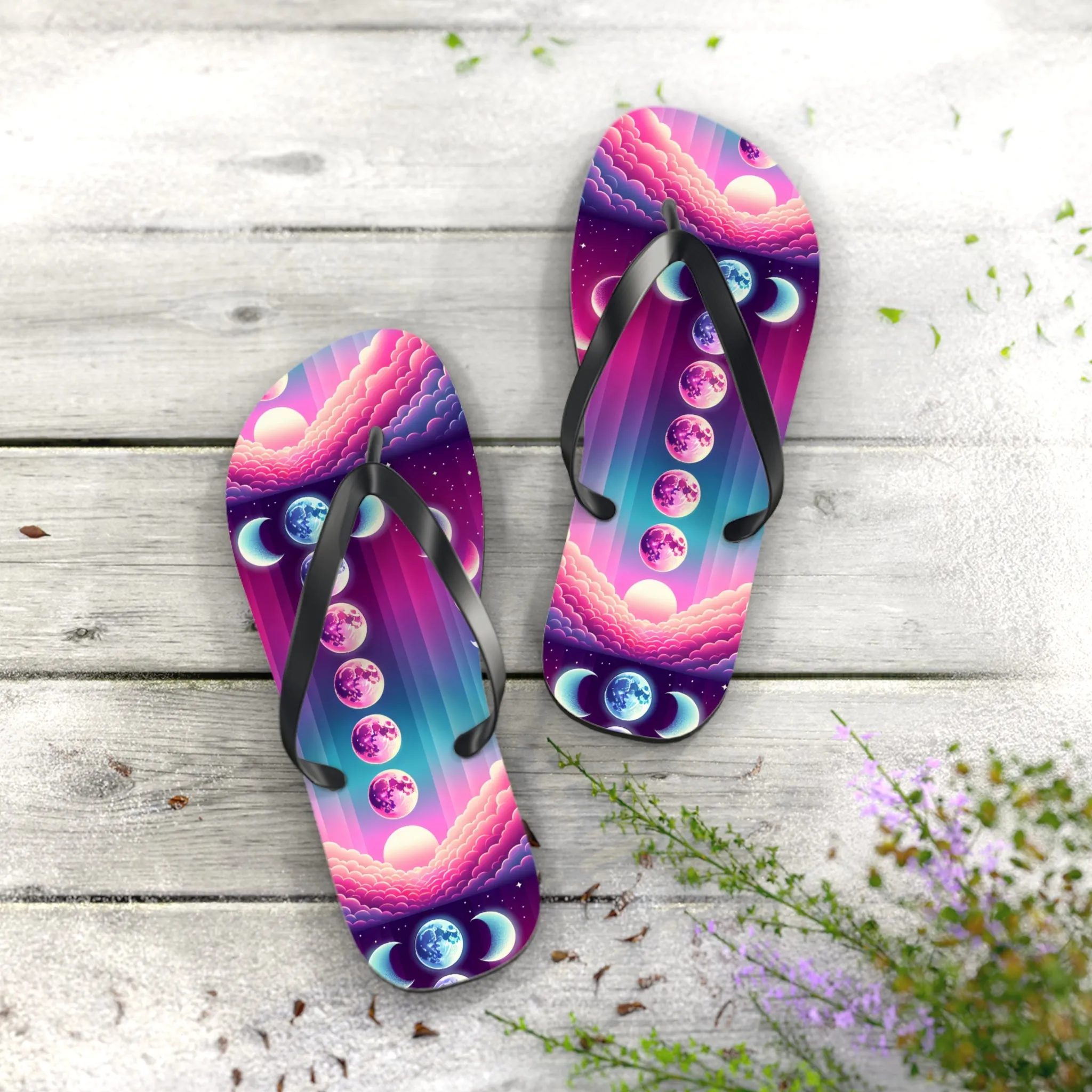 Goddess Moon Flip Flops