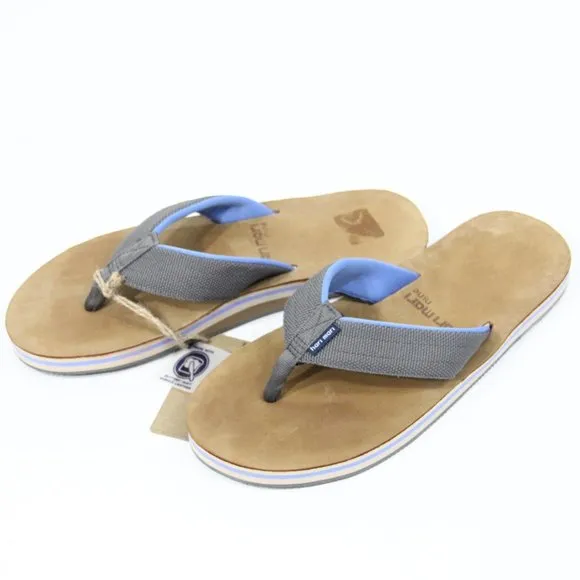 Hari Mari Flip Flops New Mens sz 9 Leather Insole Surf Scout