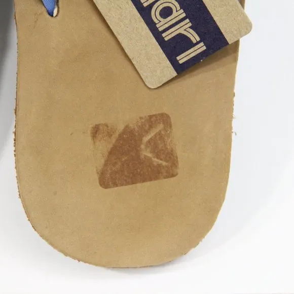 Hari Mari Flip Flops New Mens sz 9 Leather Insole Surf Scout