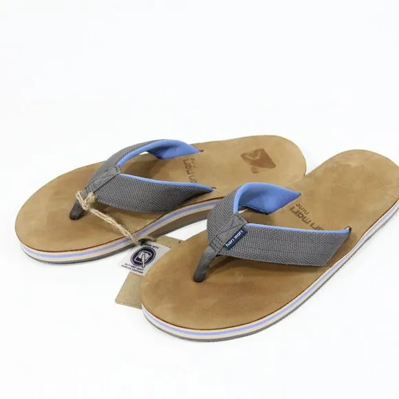 Hari Mari Flip Flops New Mens sz 9 Leather Insole Surf Scout