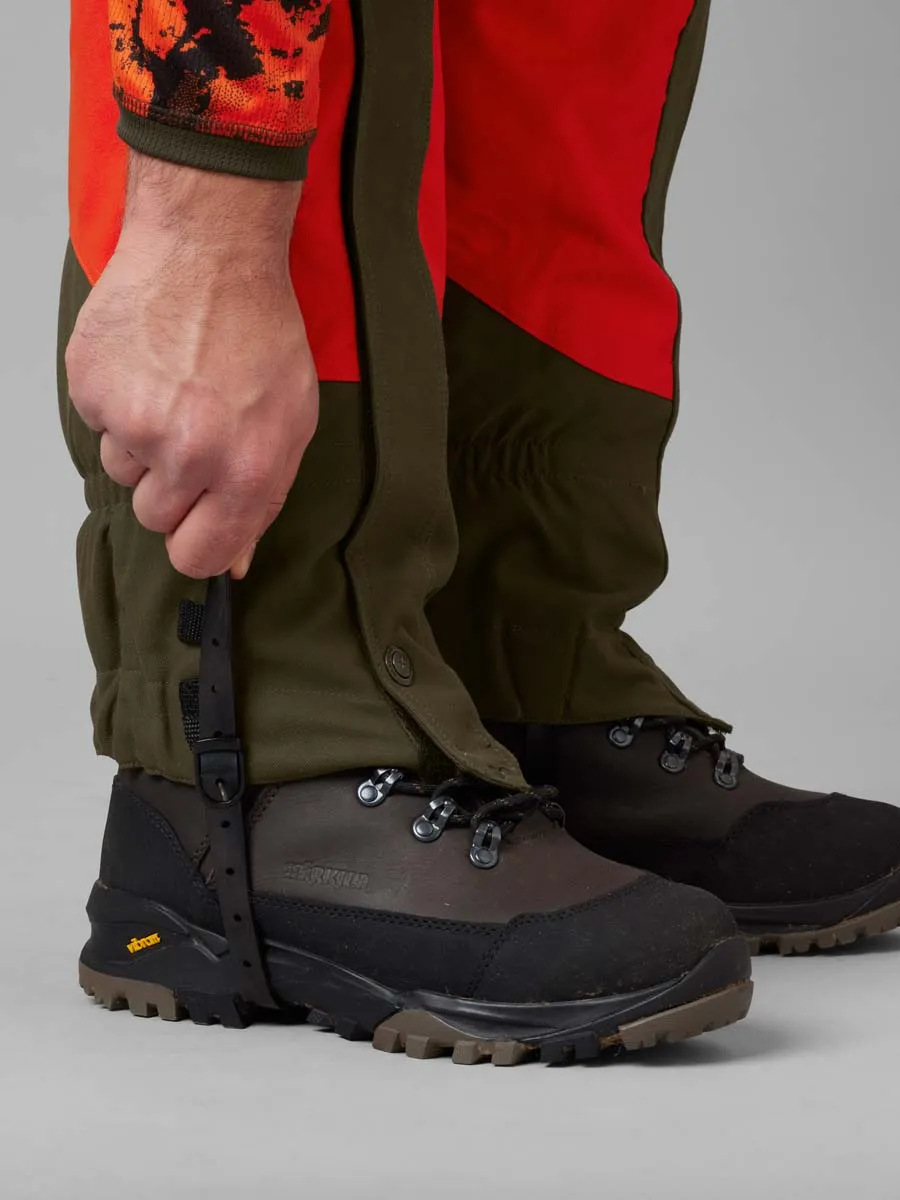HARKILA Wildboar Pro Gaiters - Orange Blaze & Willow Green