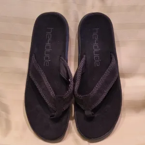 Hey Dude Black Flip Flops Men's