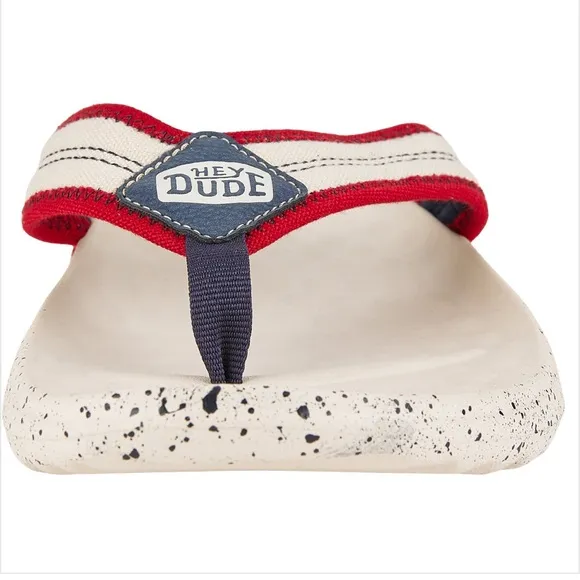 Hey Dude | Myers Americana Flip-Flops | Men Size: 10