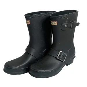 Hunter Black Biker Boots