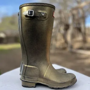 Hunter Kids Rain Boots Girl 3 Boy 2 Golden