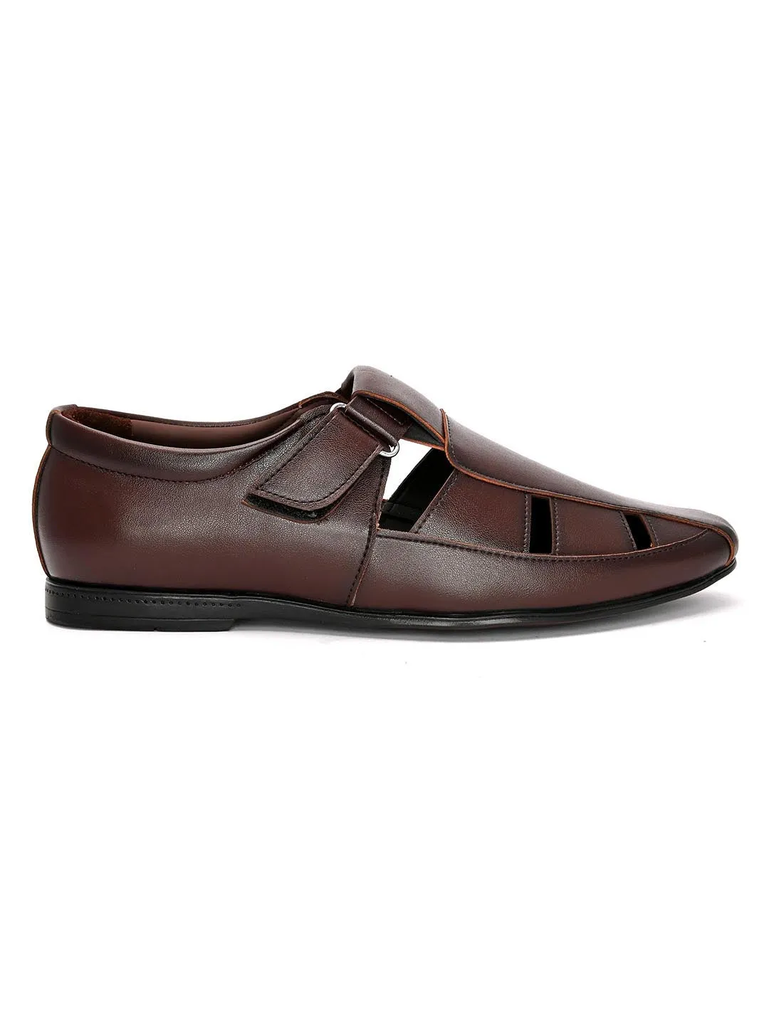 Hydes N Hues Men Brown Fisherman Sandals