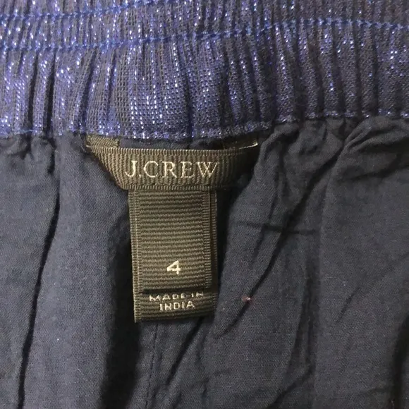 J Crew sparkly blue skirt. Size 4