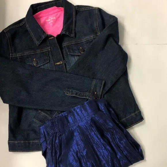 J Crew sparkly blue skirt. Size 4