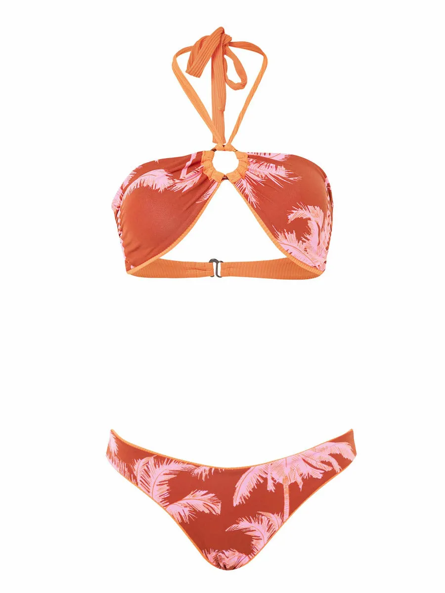 Jill Ring Bandeau in Vibrant Orange