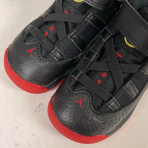 Jordan 6 Rings 333420-63 Black &amp; Red Size 8C