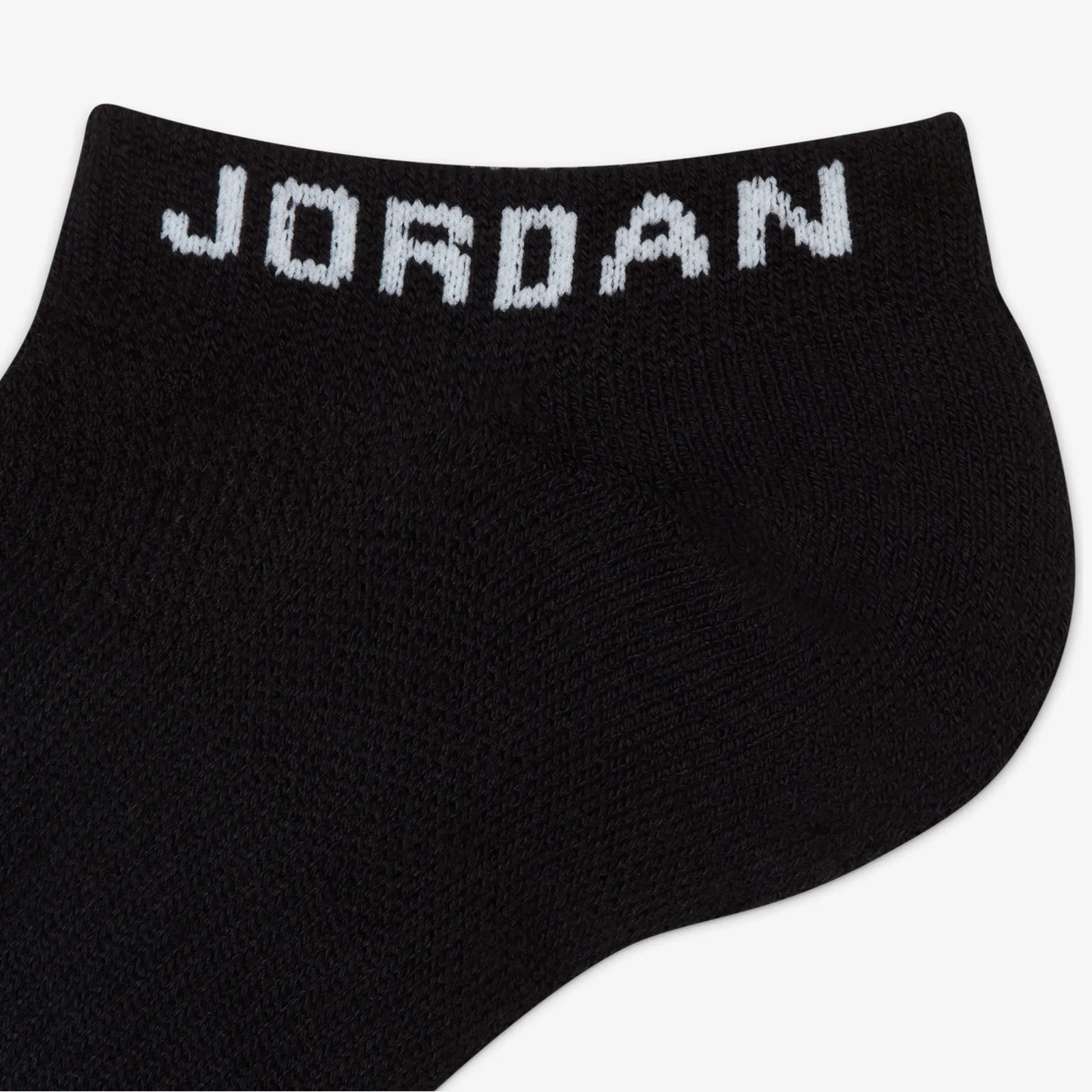 Jumpman Everyday Max No Show Socks (3 Pairs) - Black