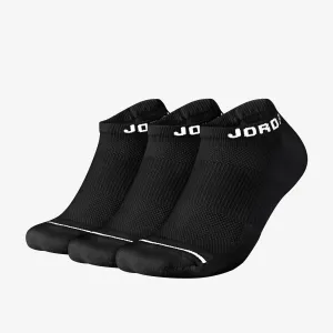 Jumpman Everyday Max No Show Socks (3 Pairs) - Black