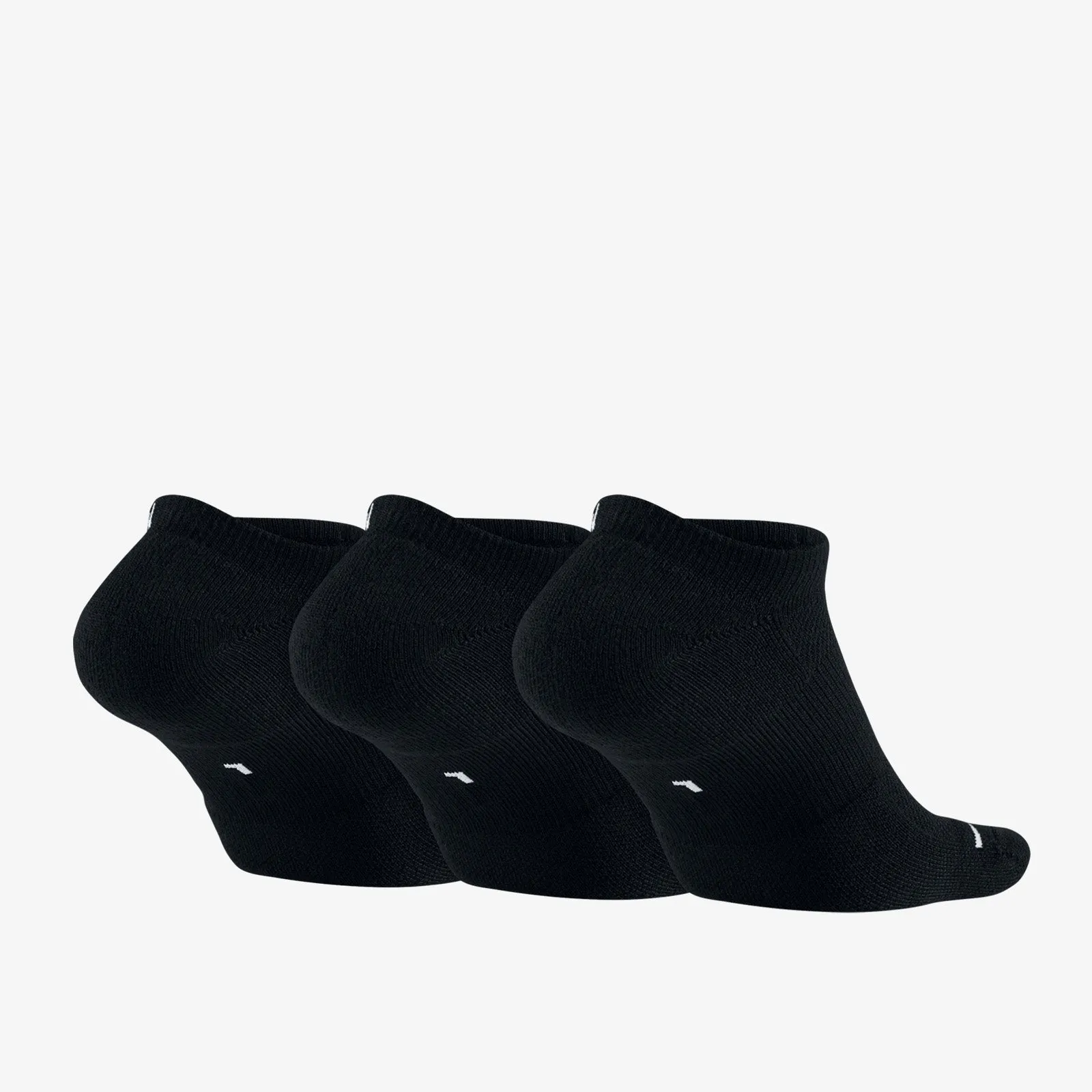 Jumpman Everyday Max No Show Socks (3 Pairs) - Black