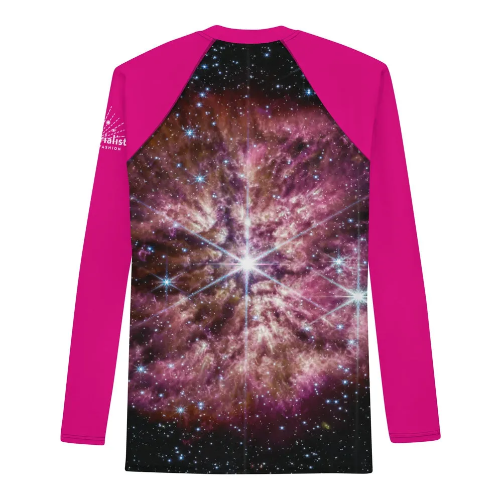 JWST Massive Star WR 124 Straight Cut Rash Guard