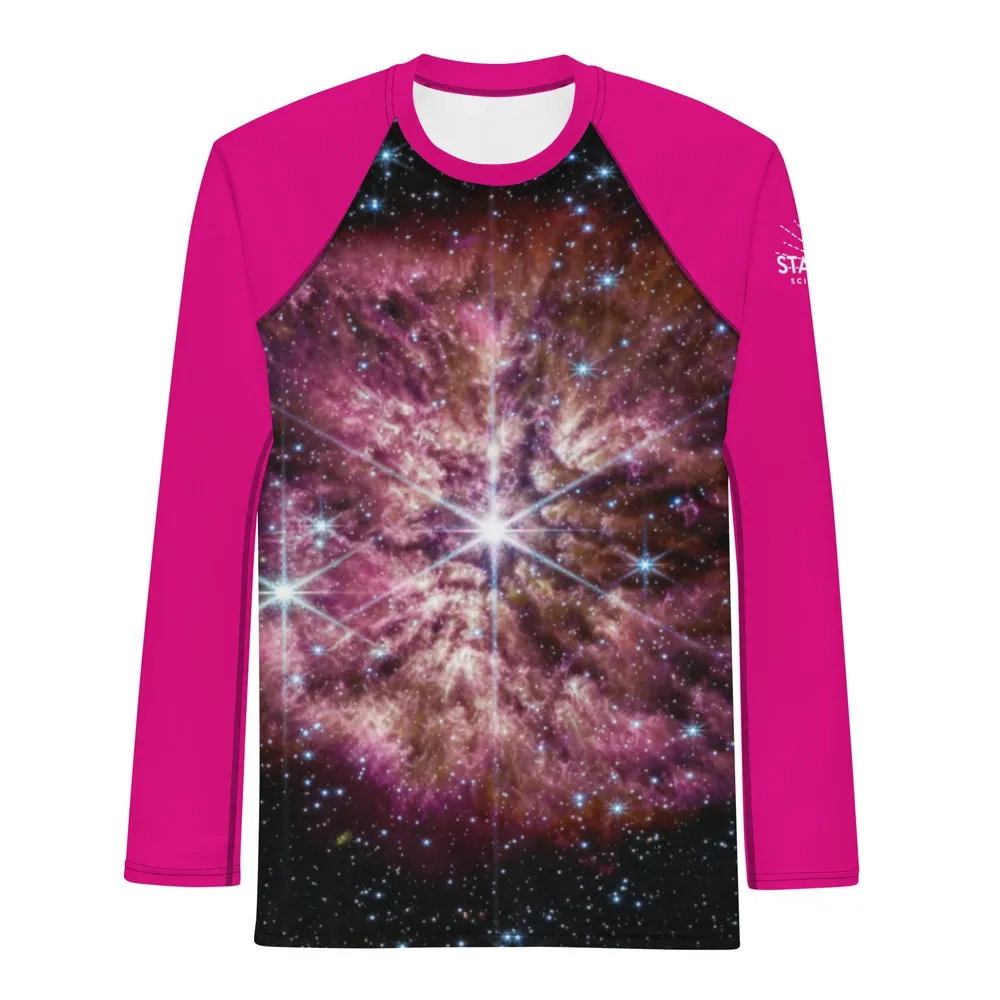 JWST Massive Star WR 124 Straight Cut Rash Guard