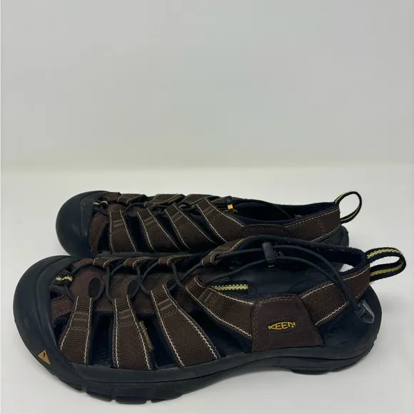 Keen Newport H2 Mens 12‎ Sandals Hiking Outdoors Dark Brown Closed Toe Wet Sand