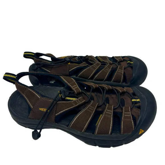 Keen Newport H2 Mens 12‎ Sandals Hiking Outdoors Dark Brown Closed Toe Wet Sand