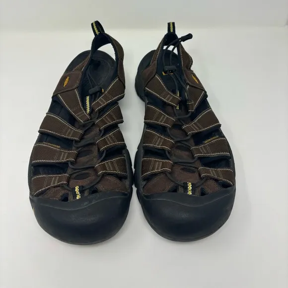 Keen Newport H2 Mens 12‎ Sandals Hiking Outdoors Dark Brown Closed Toe Wet Sand