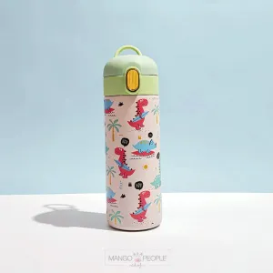 Kids' Dino-Themed Stainless Steel Vacuum Insulated Bottles - 420ml
