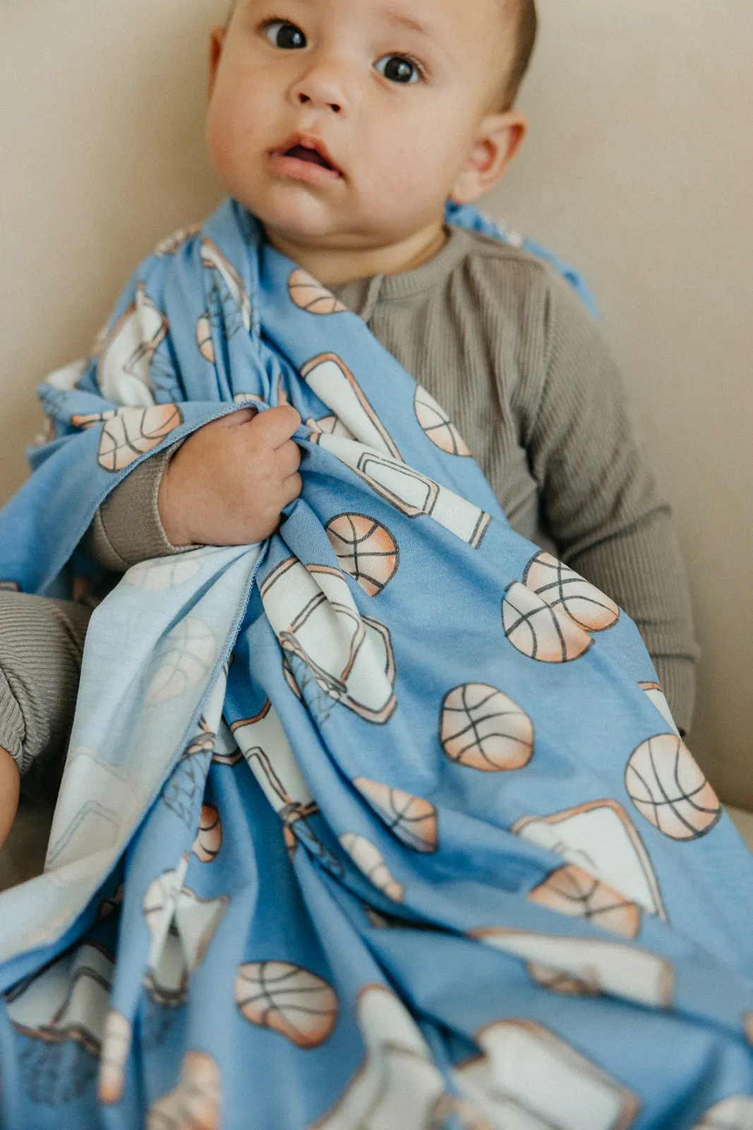 Knit Swaddle Blanket - Dunk