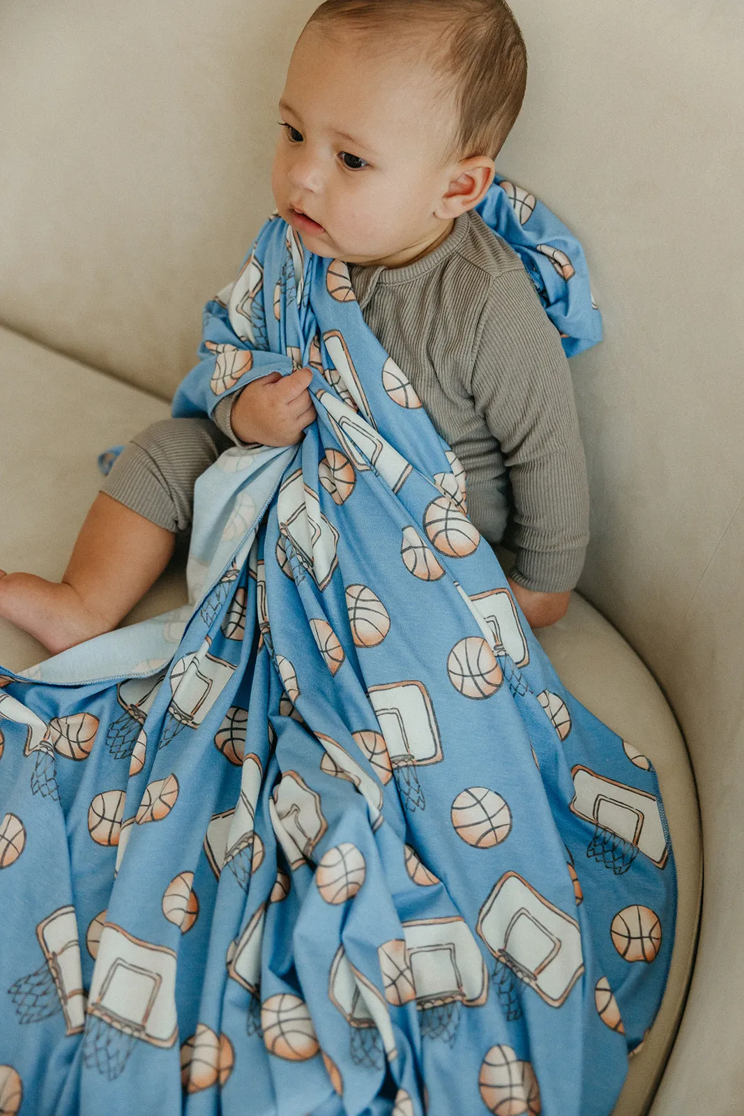 Knit Swaddle Blanket - Dunk
