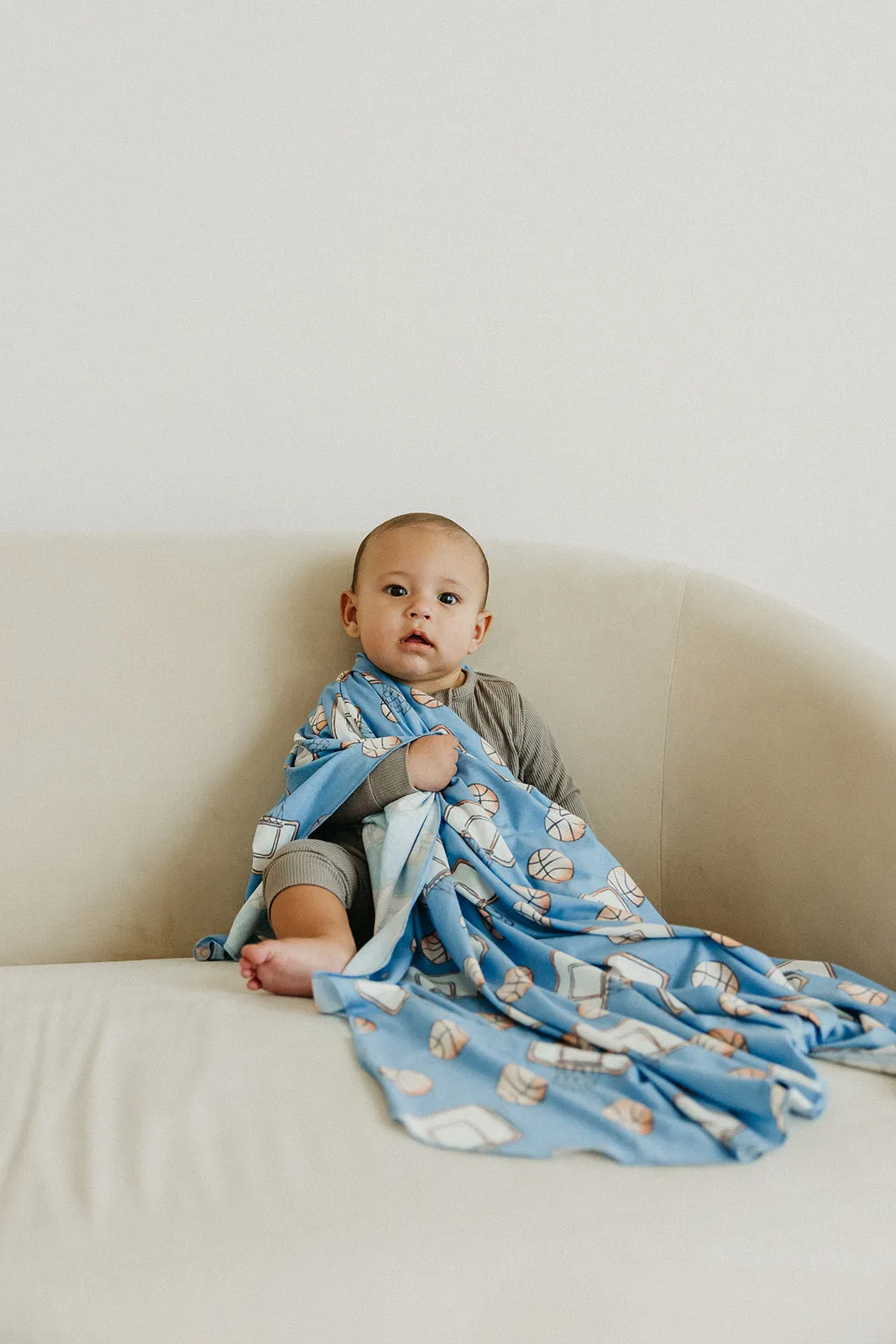 Knit Swaddle Blanket - Dunk