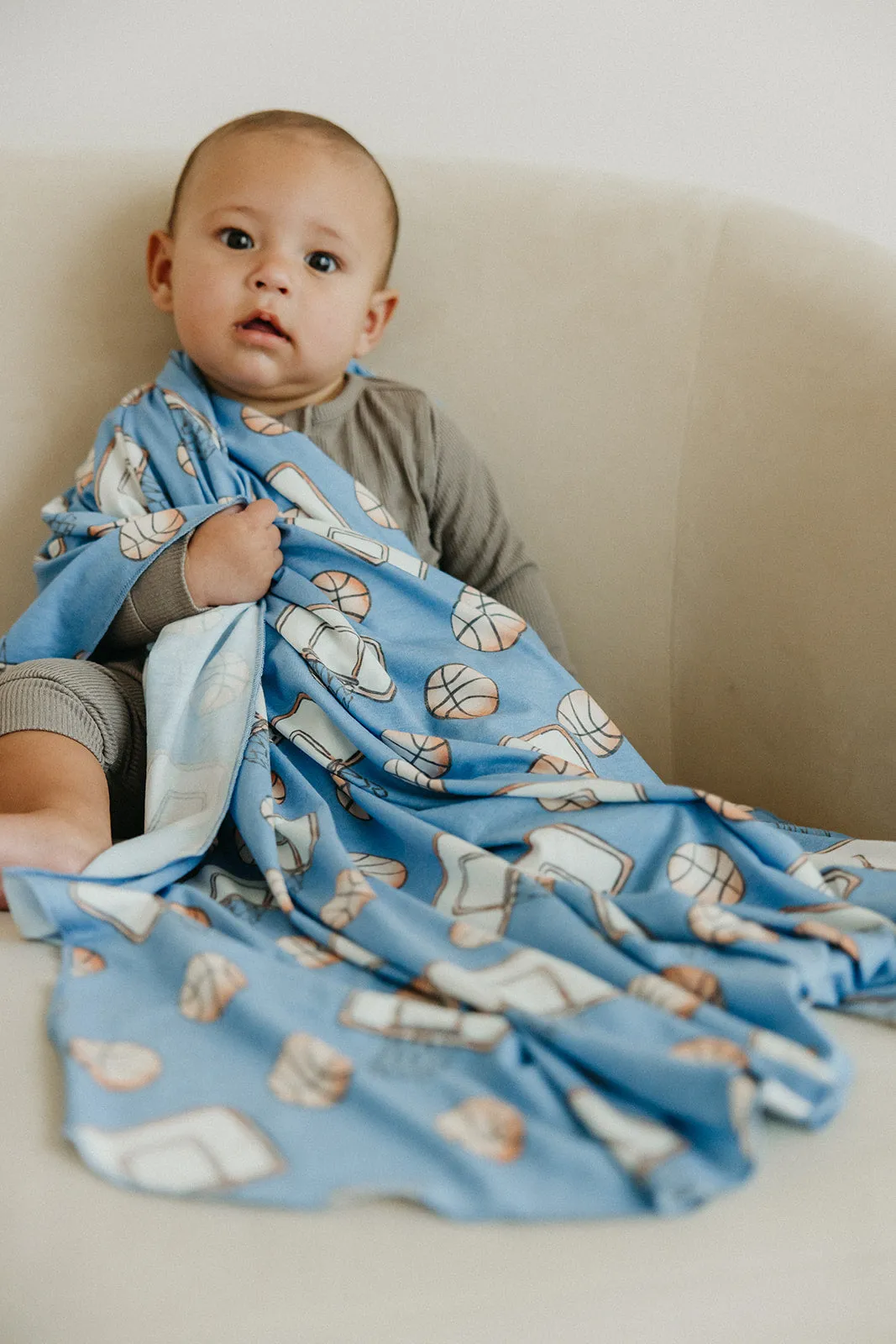 Knit Swaddle Blanket - Dunk
